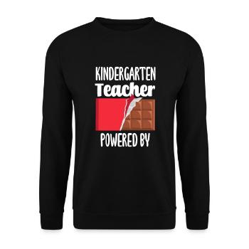 Funny Teacher Teacher Gift - Unisex Sweatshirt - black - Front - Alina (178cm) & Michal (187cm)