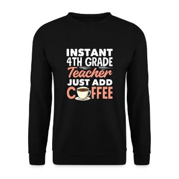 Lustiges Lehrer Lehrerinnen Geschenk - Unisex Pullover - Schwarz - Vorne - Alina (178cm) & Michal (187cm)