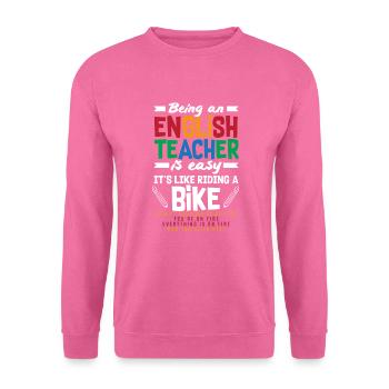 Lustiges Lehrer Lehrerinnen Geschenk - Unisex Pullover - Pink - Vorne