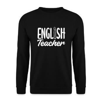 Funny Teacher Teacher Gift - Unisex Sweatshirt - black - Front - Alina (178cm) & Michal (187cm)