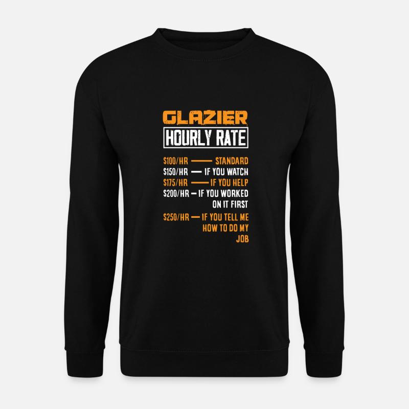 Glaser Geschenk - Unisex Pullover - Schwarz