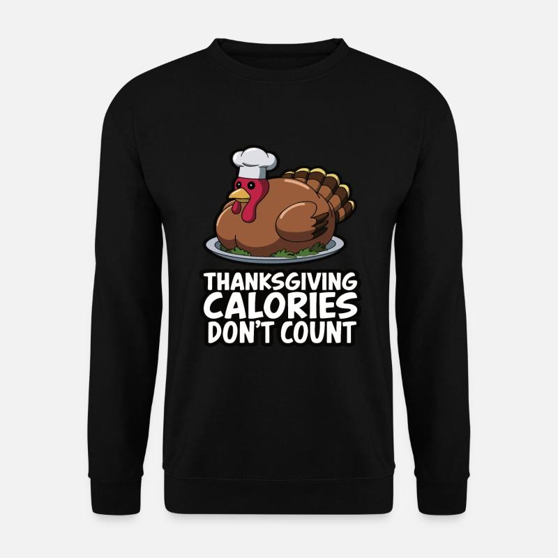 Dinde drôle de Thanksgiving - Sweat-shirt Unisexe - noir