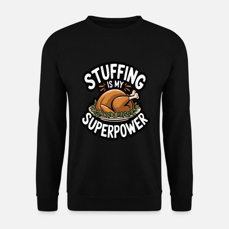 Funny Thanksgiving Turkey - Unisex Sweatshirt - black