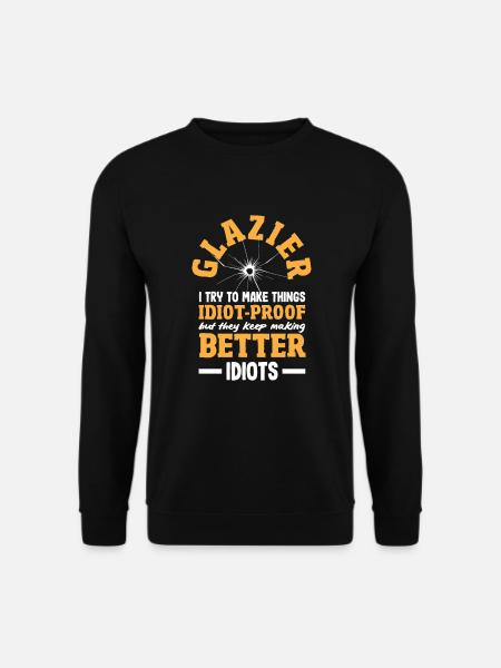 Glaser Geschenk - Unisex Pullover - Schwarz