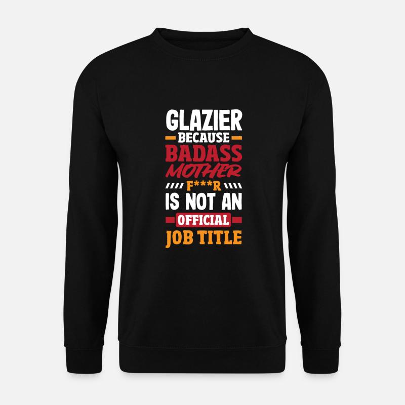Glaser Geschenk - Unisex Pullover - Schwarz