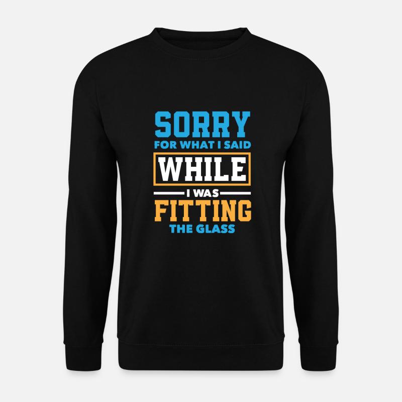 Glaser Geschenk - Unisex Pullover - Schwarz