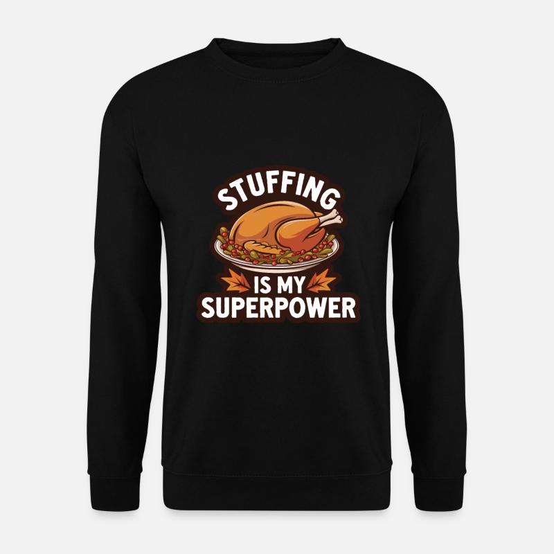 Funny Thanksgiving Turkey - Unisex Sweatshirt - black