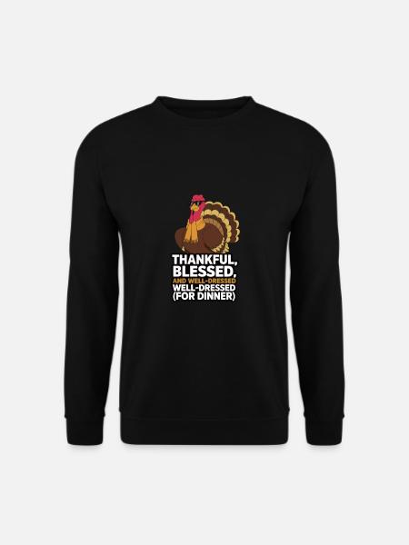 Dinde drôle de Thanksgiving - Sweat-shirt Unisexe - noir