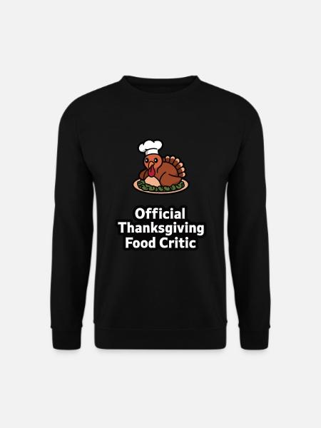 Lustiger Thanksgiving Truthahn - Unisex Pullover - Schwarz