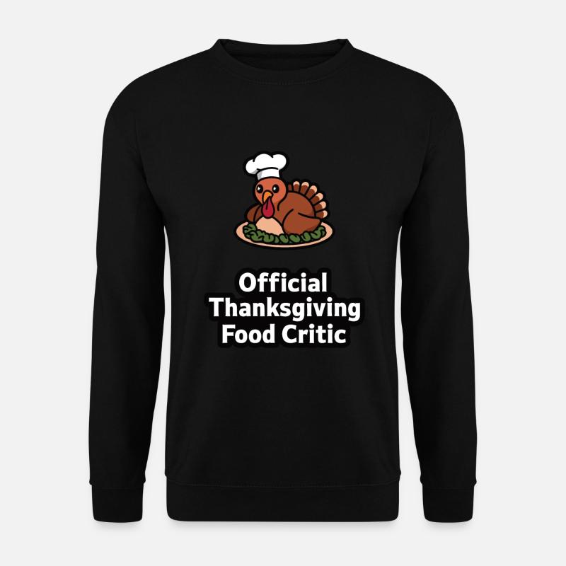 Funny Thanksgiving Turkey - Unisex Sweatshirt - black