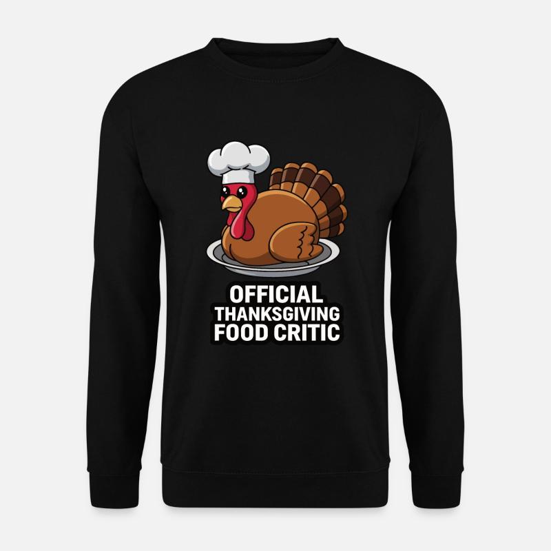 Funny Thanksgiving Turkey - Unisex Sweatshirt - black