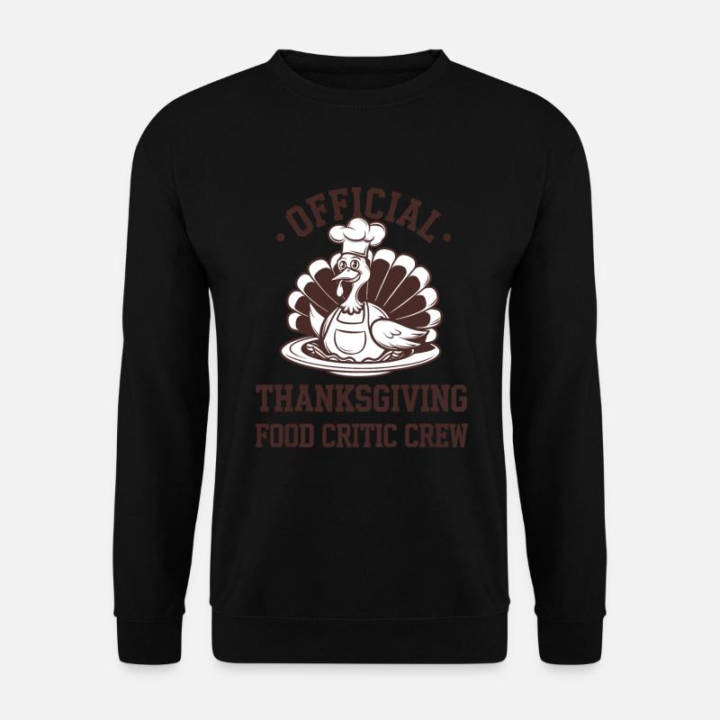 Funny Thanksgiving Turkey - Unisex Sweatshirt - black