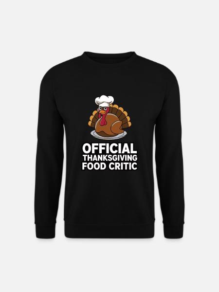 Funny Thanksgiving Turkey - Unisex Sweatshirt - black