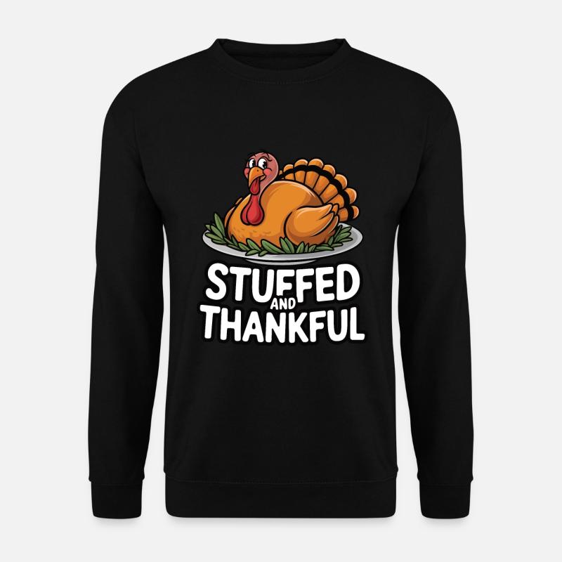 Funny Thanksgiving Turkey - Unisex Sweatshirt - black