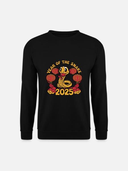 Chiński rok 2025 Rok Węża - Bluza unisex - czarny