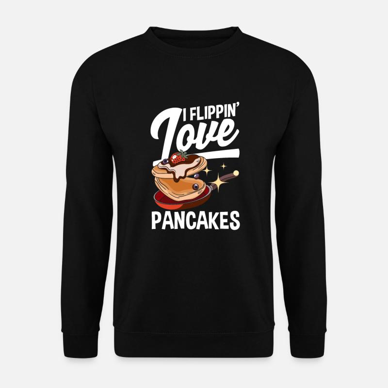 Funny Pancake Lover Gift - Unisex Sweatshirt - black