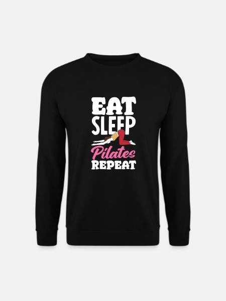 Eat Sleep Pilates Repeat Passion - Unisex Sweatshirt - black