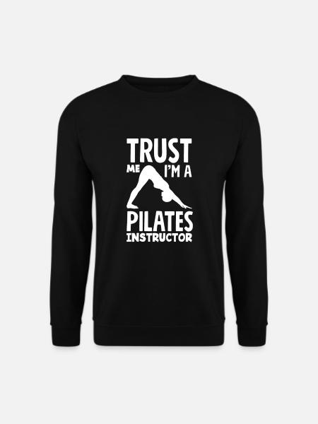 Vertrau Mir Ich Bin Pilates Trainer - Unisex Pullover - Schwarz
