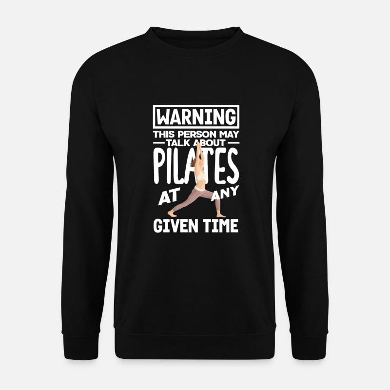 Attention Pilates Anytime Thème - Sweat-shirt Unisexe - noir
