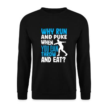 Lancer du disque Athlète Cadeau d’athlète - Sweat-shirt Unisexe - noir - Devant - Alina (178cm) & Michal (187cm)