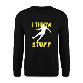 Lancer du disque Athlète Cadeau d’athlète - Sweat-shirt Unisexe - noir - Devant - Alina (178cm) & Michal (187cm)