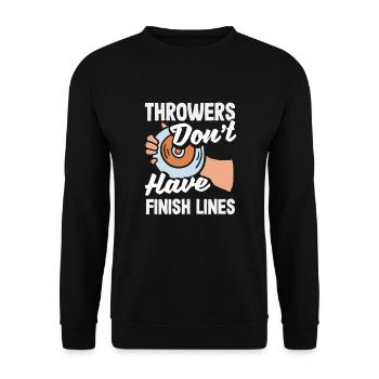 Lancer du disque Athlète Cadeau d’athlète - Sweat-shirt Unisexe - noir - Devant - Alina (178cm) & Michal (187cm)