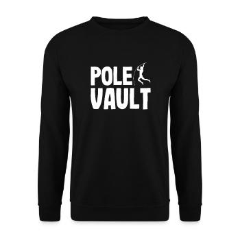 Stabhochsprung - Unisex Pullover - Schwarz - Vorne - Alina (178cm) & Michal (187cm)