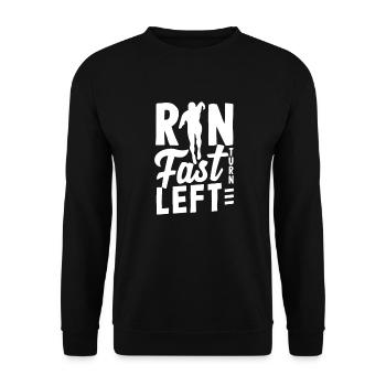 Athletics Athletes - Unisex Sweatshirt - black - Front - Alina (178cm) & Michal (187cm)