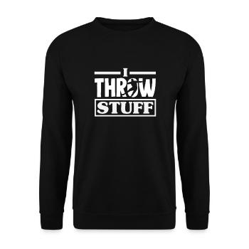 Lancer du disque Athlète Cadeau d’athlète - Sweat-shirt Unisexe - noir - Devant - Alina (178cm) & Michal (187cm)
