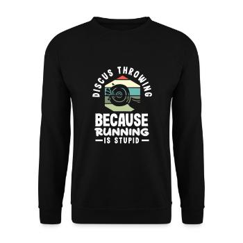 Lancer du disque Athlète Cadeau d’athlète - Sweat-shirt Unisexe - noir - Devant - Alina (178cm) & Michal (187cm)
