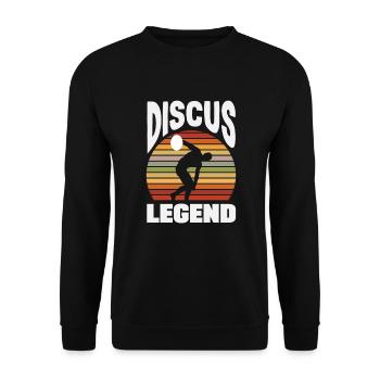 Lancer du disque Athlète Cadeau d’athlète - Sweat-shirt Unisexe - noir - Devant - Alina (178cm) & Michal (187cm)