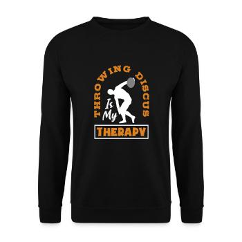Lancer du disque Athlète Cadeau d’athlète - Sweat-shirt Unisexe - noir - Devant - Alina (178cm) & Michal (187cm)