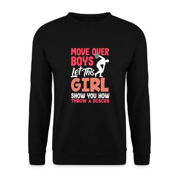 Lancer du disque Athlète Cadeau d’athlète - Sweat-shirt Unisexe - noir - Devant - Alina (178cm) & Michal (187cm)