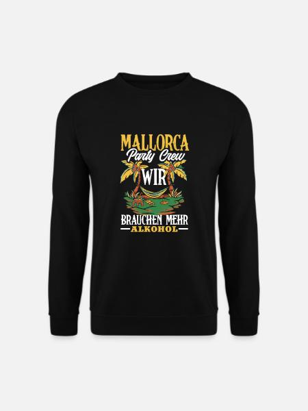 Mallorca Party Crew Mallorca Urlaub - Unisex Pullover - Schwarz