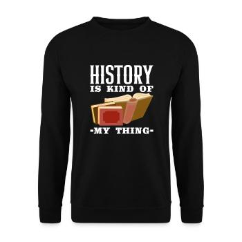 Funny Teacher Teacher Gift - Unisex Sweatshirt - black - Front - Alina (178cm) & Michal (187cm)