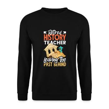 Funny Teacher Teacher Gift - Unisex Sweatshirt - black - Front - Alina (178cm) & Michal (187cm)