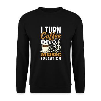 Funny Teacher Teacher Gift - Unisex Sweatshirt - black - Front - Alina (178cm) & Michal (187cm)