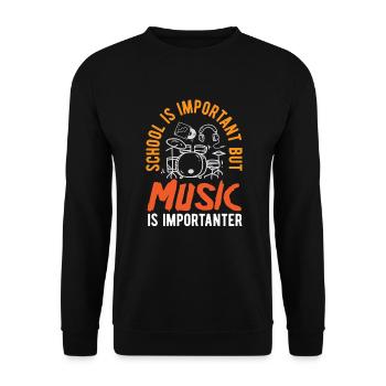 Funny Teacher Teacher Gift - Unisex Sweatshirt - black - Front - Alina (178cm) & Michal (187cm)