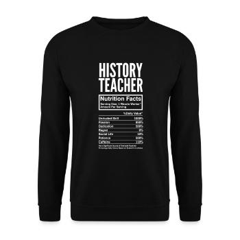 Funny Teacher Teacher Gift - Unisex Sweatshirt - black - Front - Alina (178cm) & Michal (187cm)