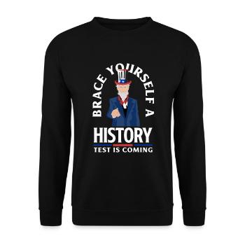 Funny Teacher Teacher Gift - Unisex Sweatshirt - black - Front - Alina (178cm) & Michal (187cm)