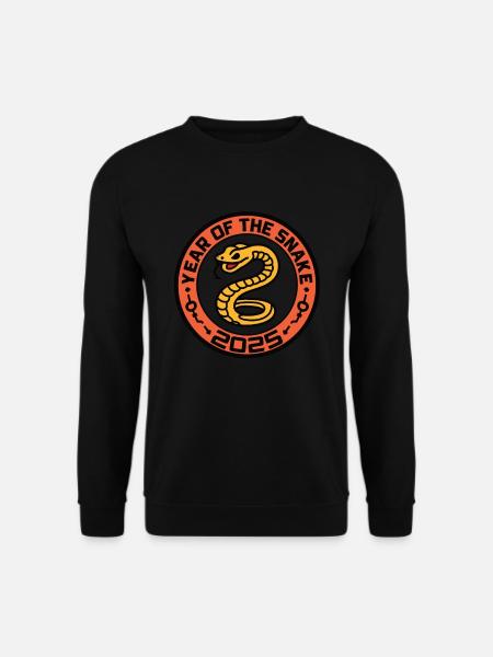 Chinesisches Jahr 2025 Jahr der Schlange - Unisex Pullover - Schwarz