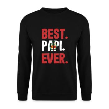 Peru Peruaner Geschenk - Unisex Pullover - Schwarz - Vorne - Alina (178cm) & Michal (187cm)