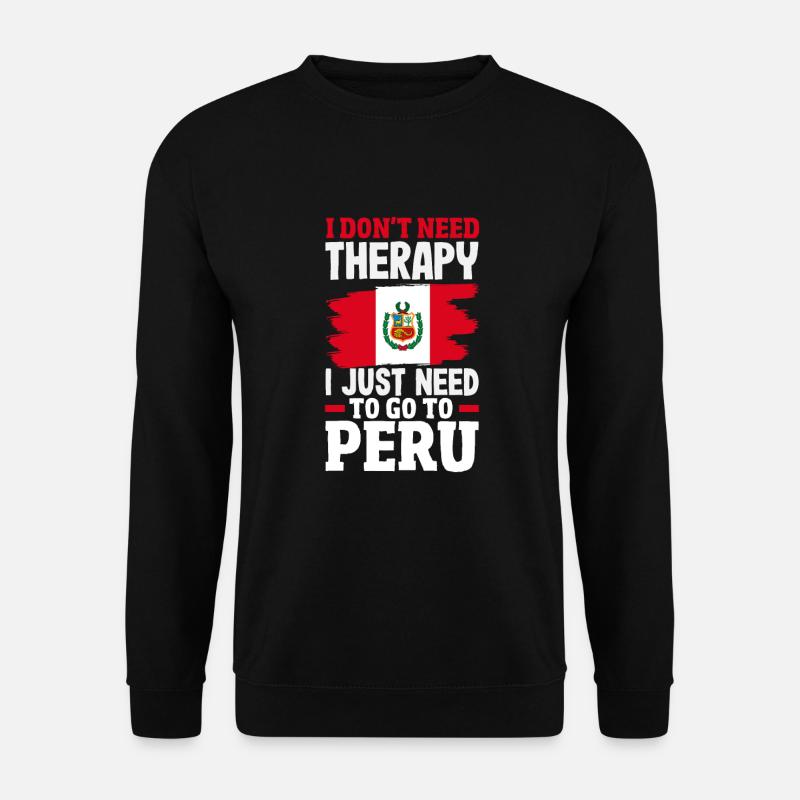 Peru Peruaner Geschenk - Unisex Pullover - Schwarz