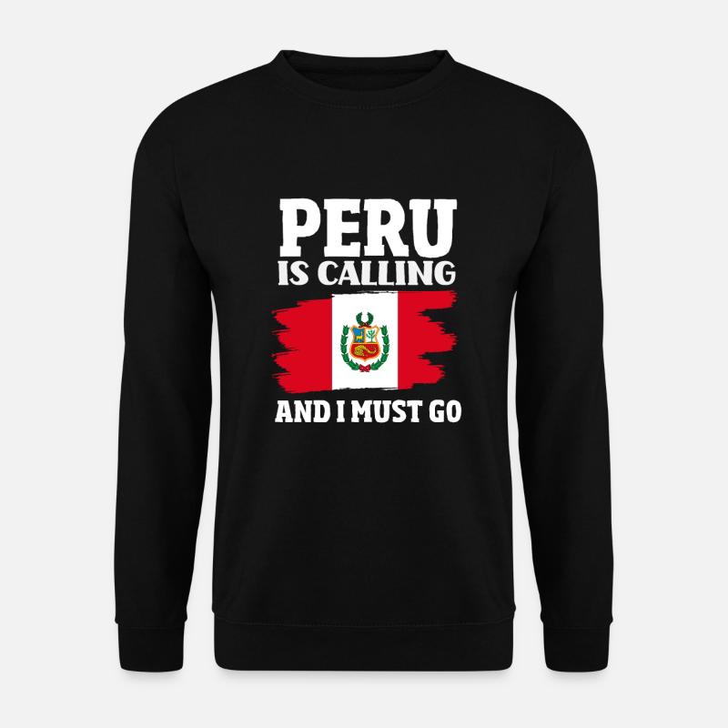 Peru Peruaner Geschenk - Unisex Pullover - Schwarz