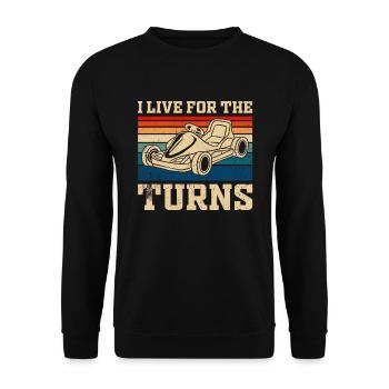 Go Kart Kart Driver Go Kart Racing - Sweat-shirt Unisexe - noir - Devant - Alina (178cm) & Michal (187cm)
