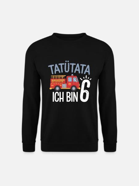 Tatütata Fire Brigade 6th Birthday - Unisex Sweatshirt - black