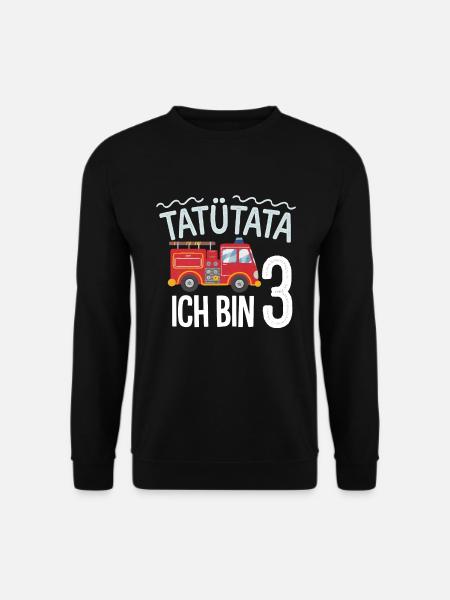 Tatütata Fire Brigade 3rd Birthday - Unisex Sweatshirt - black