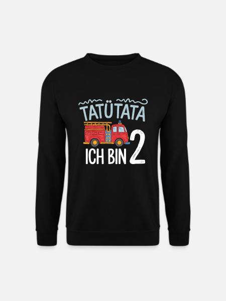 Tatütata Fire Brigade 2nd Birthday - Unisex Sweatshirt - black