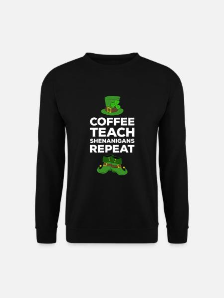 Happy St. Patrick's Day Kleeblätter - Unisex Pullover - Schwarz