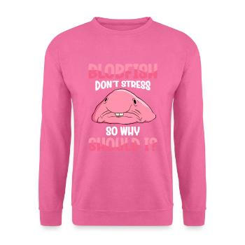 Drôle de poisson Blobfish mignon - Sweat-shirt Unisexe - rose - Devant
